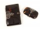 Wallet purse scales tortoiseshell silver Napoleon III nineteenth century