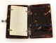 Wallet purse scales tortoiseshell silver Napoleon III nineteenth century