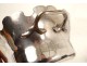 Paire rafraichissoirs verrières métal argenté antique french XIXème siècle