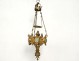Ormolu chandelier church pilot cloisonné enamel cross Napoleon III 19th