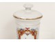 Apothecary jar pharmacy porcelain flowers Cérat nineteenth century Paris