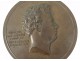 Medal Bronze bas-relief plaque portrait Victor Black Demay 1870 XIX