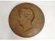 Medal Bronze bas-relief plaque portrait Victor Black Demay 1870 XIX