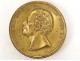 Medal brass box portrait Empire General Foy 16 engravings Waterloo XIX