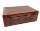 Large antique cedar wood casket box casket french nineteenth century