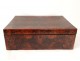 Large antique cedar wood casket box casket french nineteenth century