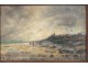 HST table Alfred waterfront landscape Casile Normandy beach painting XIX