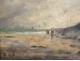 HST table Alfred waterfront landscape Casile Normandy beach painting XIX