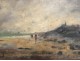 HST table Alfred waterfront landscape Casile Normandy beach painting XIX