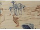 Drawing blood orientalist caravan characters palm desert XXth