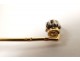 Pin tie solid 18K gold small diamond gold eagle head twentieth century