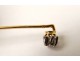 Pin tie solid 18K gold small diamond gold eagle head twentieth century