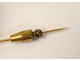 Pin tie solid 18K gold small diamond gold eagle head twentieth century