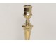 Bougeoir flambeau Louis XIV bronze pans coupés candlestick XVIIIème siècle