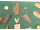 Lot tips prehistoric flint stone Neolithic knives arrows