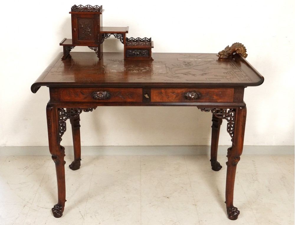 Office Chair Table Paa Viardot Carved Walnut S