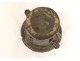 Apothecary mortar brass medallion caryatids taken Puy-en-Velay XVI