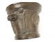 Apothecary mortar brass medallion caryatids taken Puy-en-Velay XVI