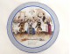6 porcelain plates HB Choisy Boulenger One night terrible nineteenth humor