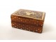 Fly box tortoiseshell inlaid gold flower basket XVIII characters