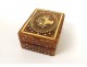 Fly box tortoiseshell inlaid gold flower basket XVIII characters