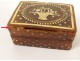 Fly box tortoiseshell inlaid gold flower basket XVIII characters