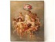 HST painting Allegory Amours cherubs putti F.Gonin flower painting XIX