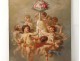 HST painting Allegory Amours cherubs putti F.Gonin flower painting XIX