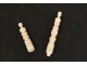 Carved ivory needle-holder case 19th century