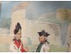 Watercolour soldiers Grenadier Regiment Beauce Ernest Fort Condé twentieth