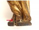 Sculpture Madonna and Child Jesus wooden carved gilded Spanish eighteenth century