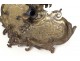 Inkwell Louis XV gilt bronze cherub Dolphin Napoleon III inkwell XIX