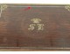 Need travel bottles mahogany golden brass Aucoc Elder money XIXth crest