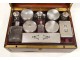 Need travel bottles mahogany golden brass Aucoc Elder money XIXth crest