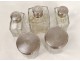 Need travel bottles mahogany golden brass Aucoc Elder money XIXth crest