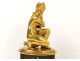 Gilt bronze sculpture Crouching Venus antique cherub Management XVIII