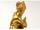 Gilt bronze sculpture Crouching Venus antique cherub Management XVIII