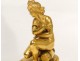 Gilt bronze sculpture Crouching Venus antique cherub Management XVIII