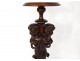 Rare carved column wheel cherubs putti loves flowers nineteenth century