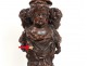 Rare carved column wheel cherubs putti loves flowers nineteenth century