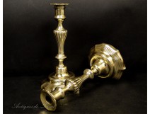 Pair of candlesticks Regency eighteenth