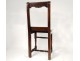 Lorraine french antique chair flesh eighteenth century oak