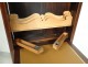 Soft seat ticket secretary writing desk rosewood Charles X nineteenth century