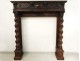 Decorative trim element dragons carved fireplace eighteenth columns