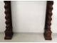 Decorative trim element dragons carved fireplace eighteenth columns