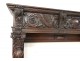 Decorative trim element dragons carved fireplace eighteenth columns