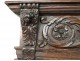 Decorative trim element dragons carved fireplace eighteenth columns