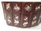 Work Box stitching wood pearl phoenix birds Vietnam Indochina XIX