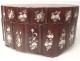 Work Box stitching wood pearl phoenix birds Vietnam Indochina XIX