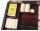 Box set box magnifier amboine wood chips rose Napoleon III XIXth century